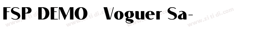FSP DEMO   Voguer Sa字体转换